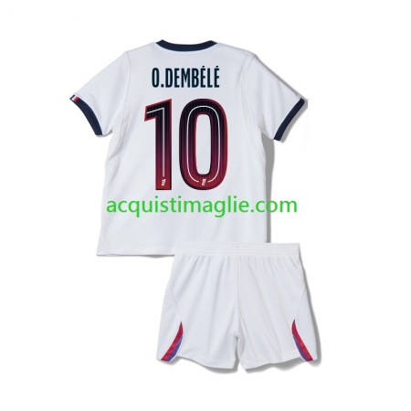 Divisa di Calcio Paris Saint Germain Ousmane Dembele 10 Bambino Trasferta 2026/2027